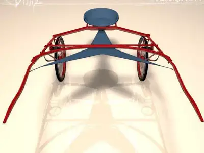 Racing sulky 3D model