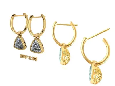 FASION  EARING 3D model buy