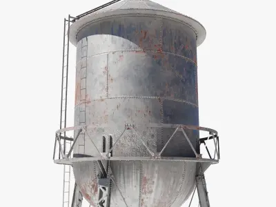 Water Tower 3D model 3