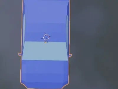 Low Detailed Simple Car Low-poly 3D model