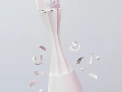 Photography Award Celebration Cup Low-poly 3D model