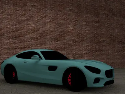 Mercedes amg sports car 3D model by abhishekwarotkar