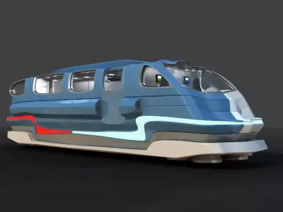 Futuristic Hover RV 3D model