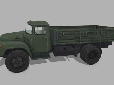 ZIL 130 Low-poly 3D model