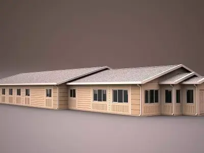 PREFABRICATED BUILDING 5 3D model