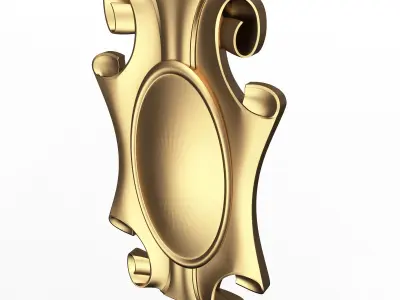 Cartouche 02 Low-poly 3D model