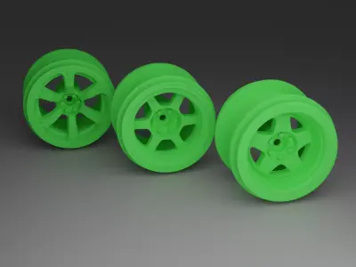 Offroad rims 6 Hole for  WPL RC Car 3D print 3D print model