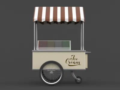 Ice Cream Cart 3D model