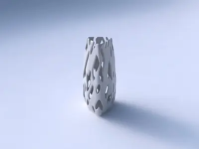 Vase triangle with smooth cuts 3D print model