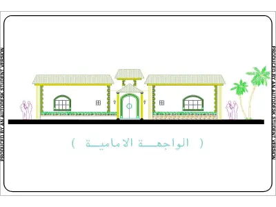 MODEN VILLA FLOOR PLAN 3D model