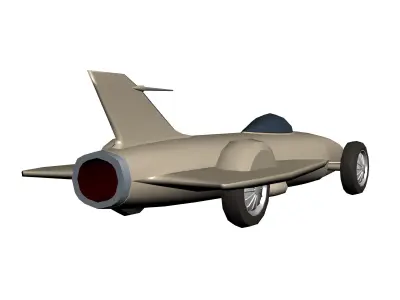 General Motors Firebird Hypercasual Low-poly 3D model