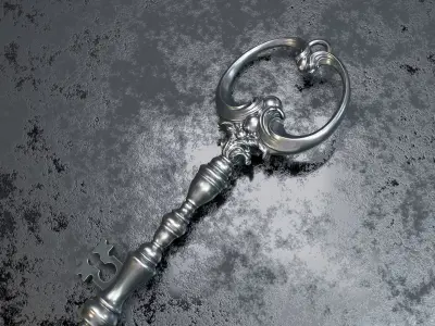 Key Gothic Decorative Jewelry - 3D Model to print 001 3D print model