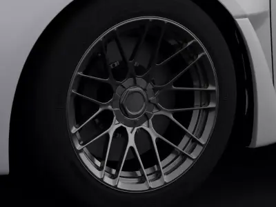 Rotiform RSE Aftermarket Wheel Low-poly 3D model
