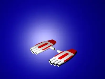 Bikers glove Low-poly 3D model