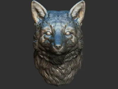 Fox head 3D print model buy