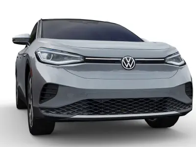 Volkswagen ID4 2021 Low-poly 3D model