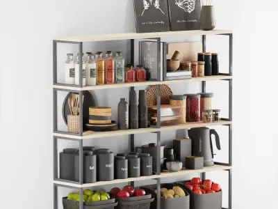 kitchen accessories 002 3D model