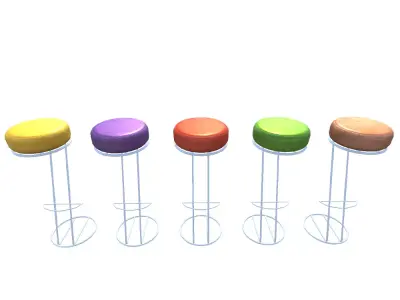 Bar stool 2 3D model