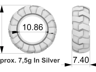 Tire Pendant - Pneu Pingente 3D print model