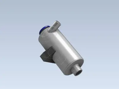 ENGINE COOLANT RESERVOIR 1-24 AND 1-18 3D print model