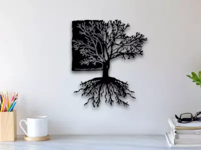 Tree Wall Art 3D print model 2