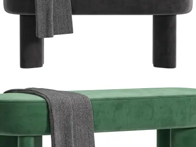 Charlie Bench By Sofacompany 3D model