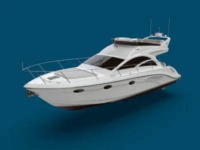 43 Foot Flybridge Motor Yacht 3D model