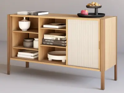 Nordic Tales Pleat Cabinet 3D model