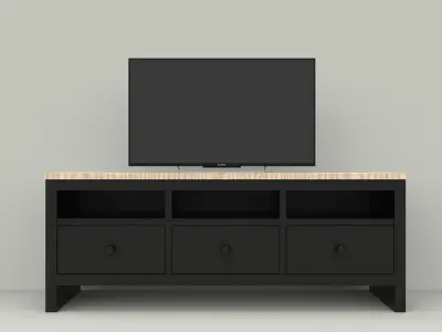 Ikea Hemnes TV unit 3D model 3D model