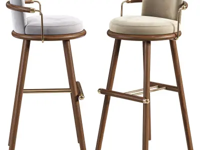 DARLA BAR CHAIR 3D model
