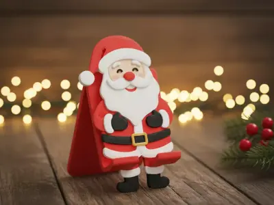 Santa Claus phone stand 3D print model