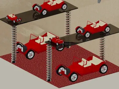 Antique Car Design Free 3D model