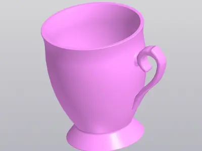 Coffee cup planter Free 3D print model