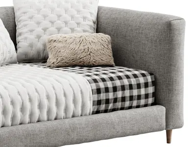 Timo Corner Bed 3D model