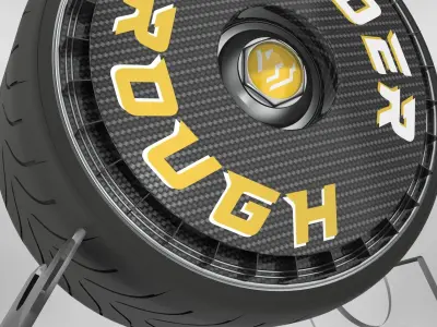 Custom Drift Wheel 3d model 3D model