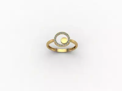 gold ring pint jewelry model 3d stl 3D print model