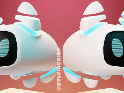 Robo Hoverkitty      VRCHAT AND CVR READY      SylviaCrisp Low-poly 3D model