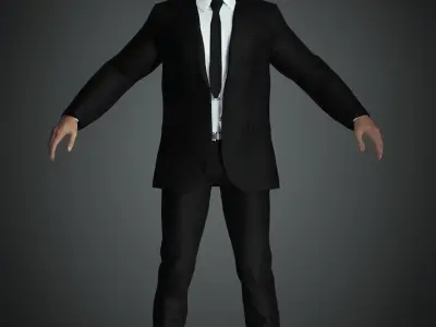 ELON MUSK Full Rigged with Face rig 100 Morph 3D model 3D model