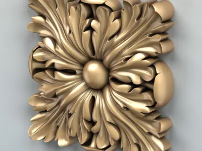 Square rosette 010 3D model