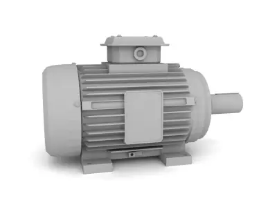 electric motor machine 3D model
