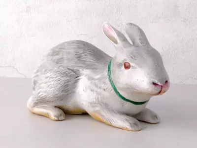 Japanese Porcelain Okimono Rabbit 3D model