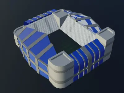 Football Stadium - Israel Low-poly 3D model