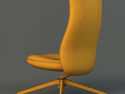 Pilot Chair knoll 3D model