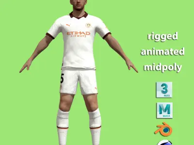 T-Pose John Stones Manchester City 23-24 3D model