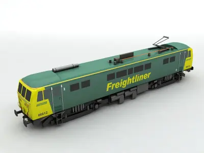 Class 86 Locomotive Freightliner Low-poly 3D model