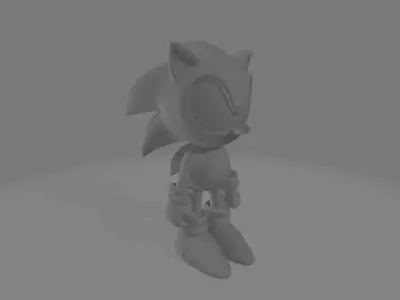 Sonic hedgehog 3D print model