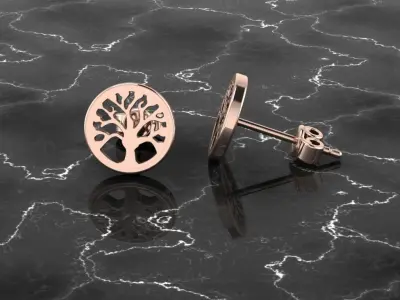 Jewelry Earring Tree Shape 3D print model