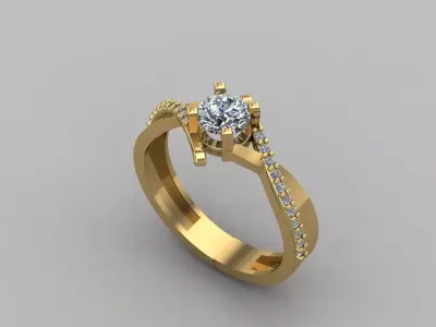Women Ring 3DM Womens Ring 3d models 3D print model 3D print model 43