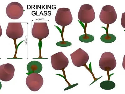 Drinking Glass 3D print model