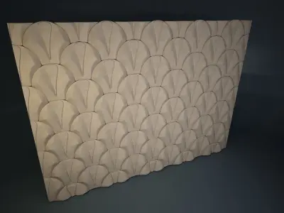 02 VIGELAND WALL PATTERN Low-poly 3D model
